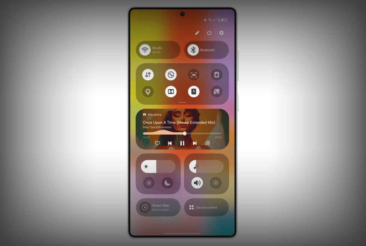 三星One UI 7測(cè)試版界面曝光：全新控制中心設(shè)計(jì)引關(guān)注