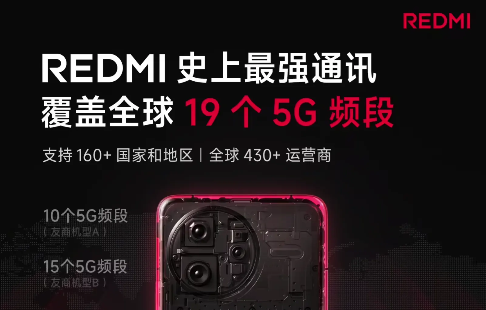 小米 REDMI K80 Pro 手機(jī)覆蓋全球 19 個(gè) 5G 頻段   支持 160+ 國(guó)家和地區(qū)