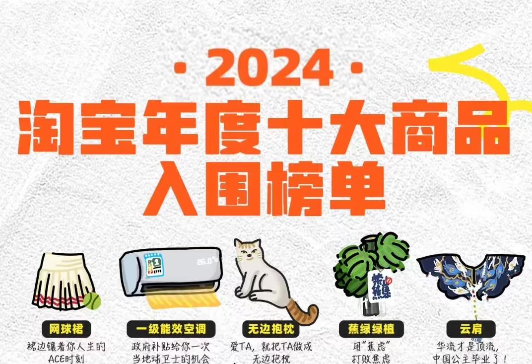 淘寶發(fā)布2024年度十大熱門商品榜單：《黑神話：悟空》概念商品上榜