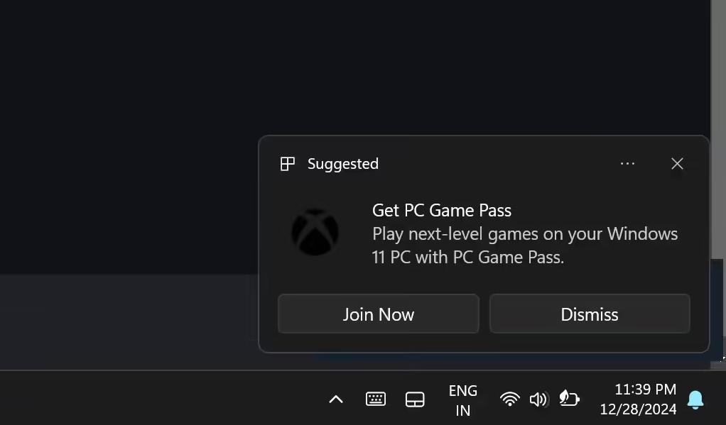 Win11用戶反映PC Game Pass廣告增多 微軟回應(yīng)：提供關(guān)閉選項(xiàng)