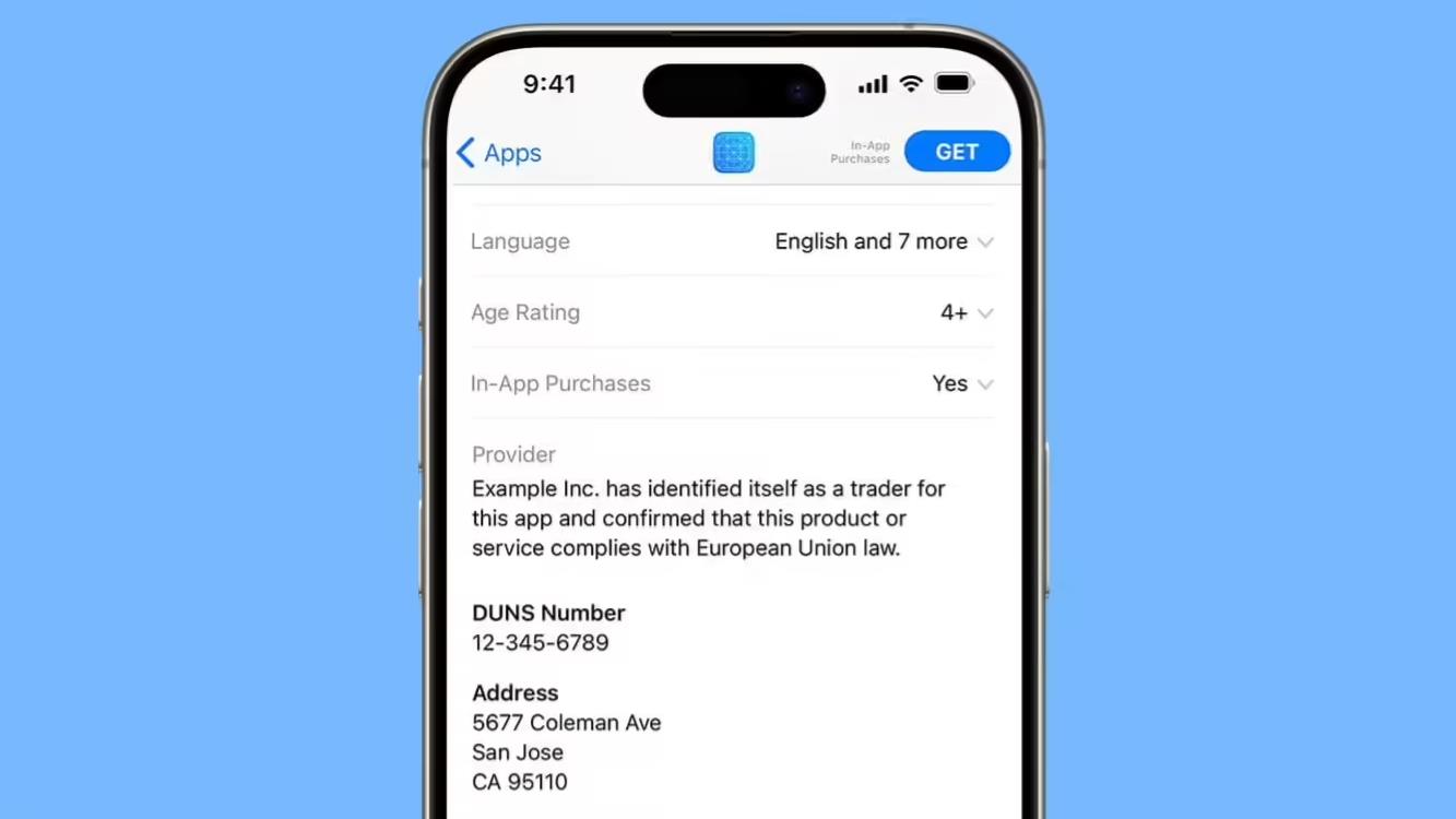 蘋果執(zhí)行歐盟新規(guī)：未提供交易者信息應用遭App Store下架