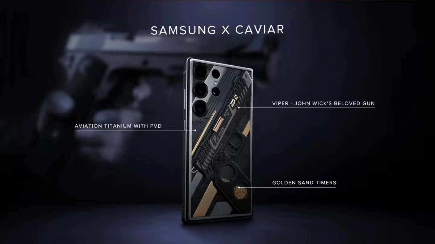 Caviar 定制《疾速追殺》版 Galaxy S25 Ultra 手機：全球唯一，售價超 9000 美元