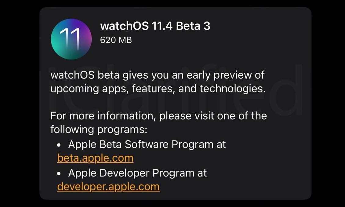 蘋果推送watchOS 11.4 Beta 3更新：Apple Watch用戶喜提72個新表情！