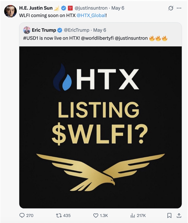 USD1上線引爆市場，HTX下一步瞄準(zhǔn)WLFI？
